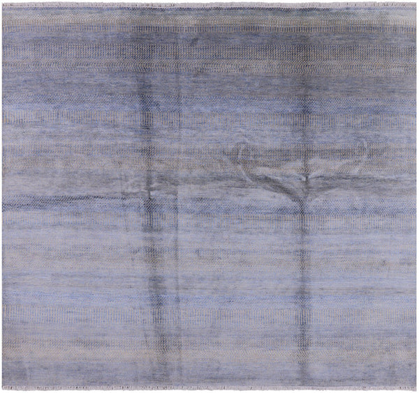 Square Savannah Grass Handmade Wool & Silk Rug - 7' 10" X 8' 10" - Golden Nile