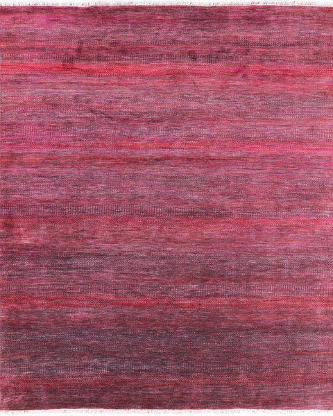 Savannah Grass Hand Knotted Wool & Silk Area Rug - 8' 2" X 9' 11" - Golden Nile