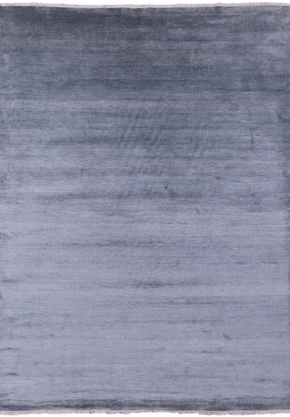 Savannah Grass Hand Knotted Wool & Silk Area Rug - 9' 0" X 12' 4" - Golden Nile