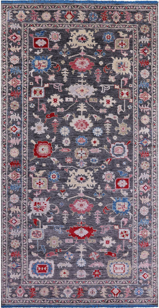 Grey Turkish Oushak Handmade Wool Rug - 8' 4" X 16' 1" - Golden Nile