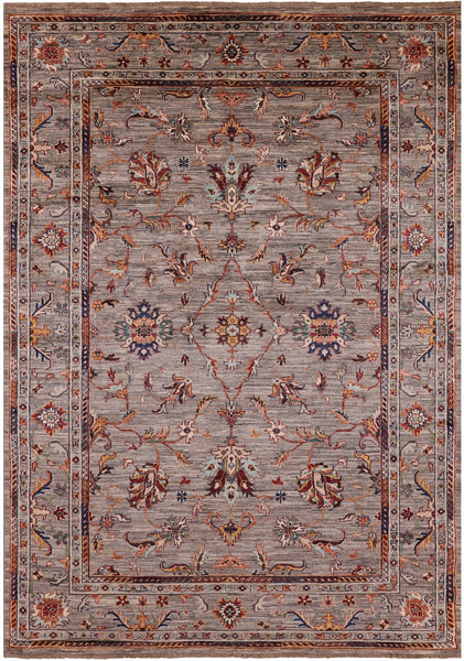 Peshawar Hand Knotted Wool Rug - 5' 8" X 8' 2" - Golden Nile