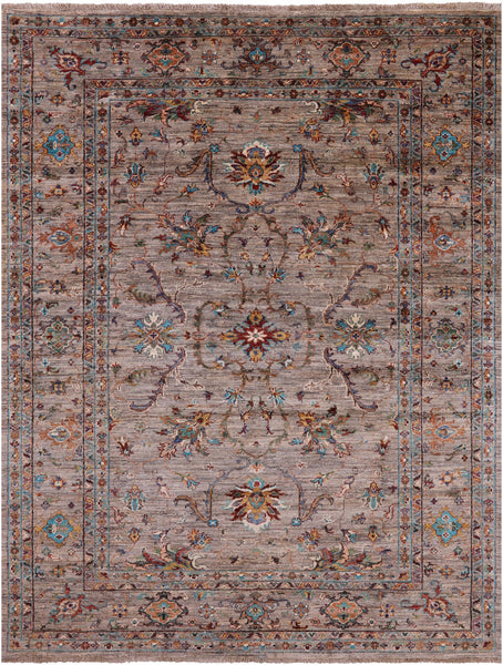 Peshawar Hand Knotted Wool Rug - 5' 9" X 7' 8" - Golden Nile