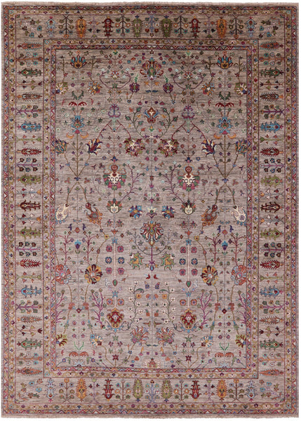 Peshawar Handmade Wool Rug - 8' 9" X 12' 1" - Golden Nile