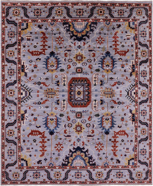 Persian Fine Serapi Hand Knotted Wool Rug - 8' 1" X 9' 9" - Golden Nile