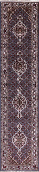 Bijar Hand Knotted Wool & Silk Runner Rug - 2' 8" X 12' 4" - Golden Nile