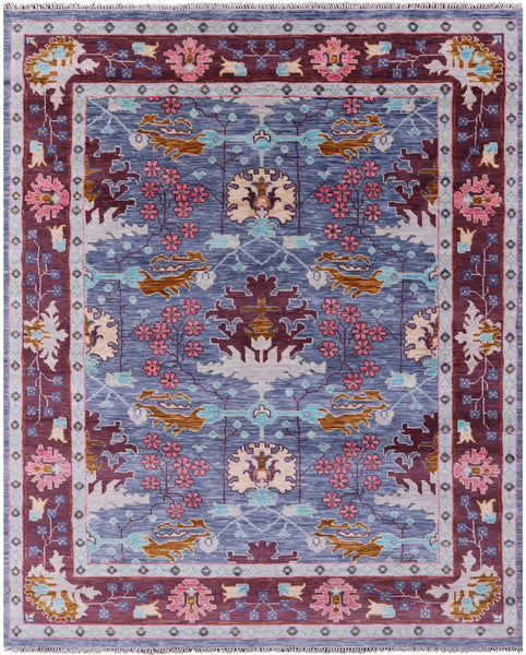 William Morris Hand Knotted Wool Rug - 8' 0" X 10' 0" - Golden Nile