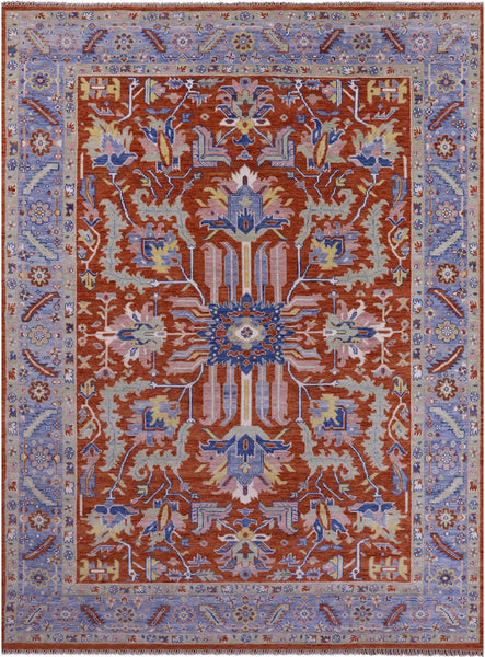 Persian Heriz Serapi Hand Knotted Wool Rug - 10' 2" X 14' 0" - Golden Nile