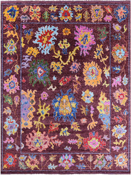 Turkish Oushak Hand Knotted Wool Rug - 10' 4" X 14' 0" - Golden Nile