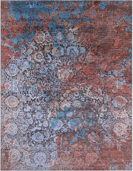 Persian Hand Knotted Wool & Silk Rug - 7' 10" X 10' 0" - Golden Nile