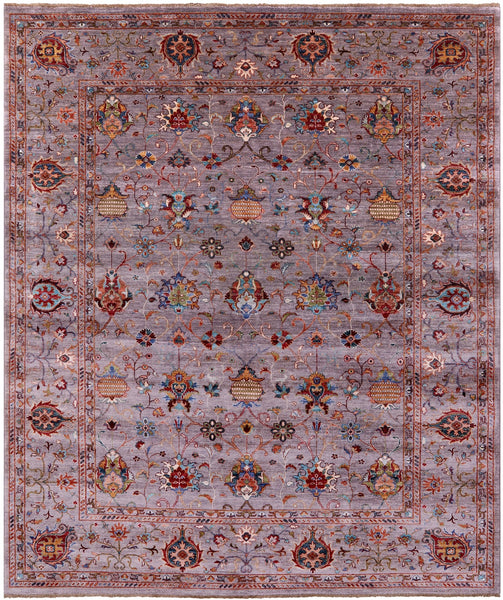 Peshawar Hand Knotted Wool Rug - 8' 5" X 10' 2" - Golden Nile