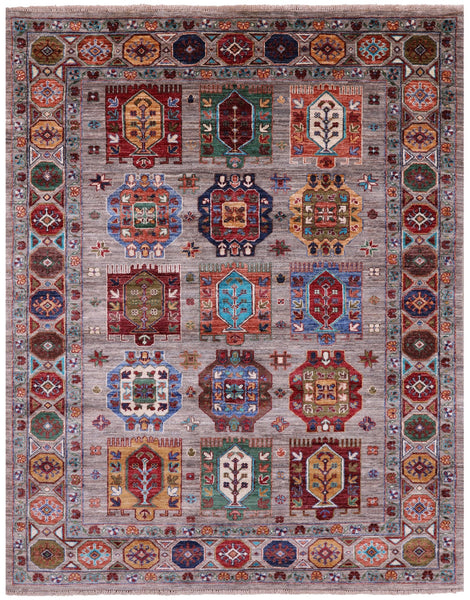 Turkmen Ersari Hand Knotted Wool Rug - 5' 0" X 6' 6" - Golden Nile