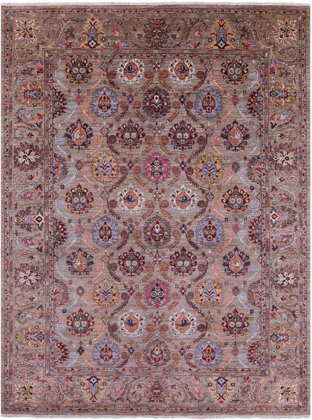 Persian Tabriz Hand Knotted Wool Rug - 9' 3" X 12' 1" - Golden Nile
