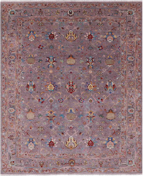 Peshawar Hand Knotted Wool Rug - 8' 2" X 10' 2" - Golden Nile