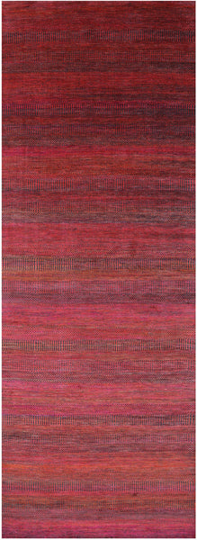 Savannah Grass Handmade Wool & Silk Rug - 5' 1" X 13' 10" - Golden Nile