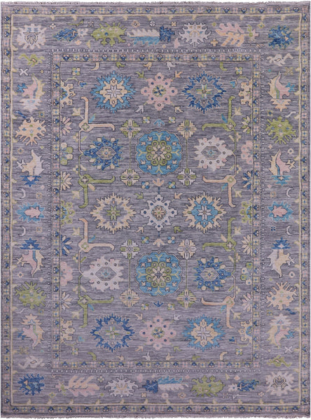 Grey Turkish Oushak Handmade Wool Rug - 10' 3" X 13' 9" - Golden Nile