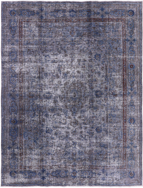 Persian Overdyed Hand Knotted Wool Area Rug - 9' 8" X 12' 7" - Golden Nile