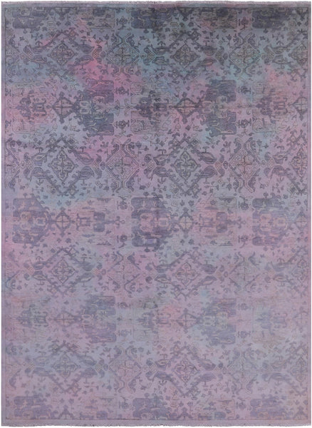 Full Pile Overdyed Handmade Wool Area Rug - 9' 1" X 12' 4" - Golden Nile