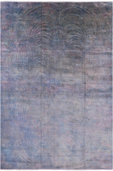 Full Pile Overdyed Hand Knotted Wool Rug - 11' 10" X 17' 6" - Golden Nile