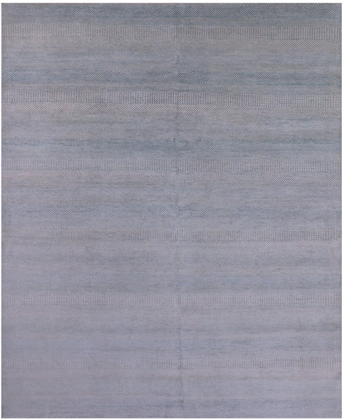 Savannah Grass Handmade Wool & Silk Rug - 8' 2" X 10' 0" - Golden Nile