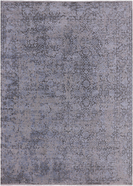 Persian Hand Knotted Wool & Silk Rug - 9' 0" X 12' 3" - Golden Nile