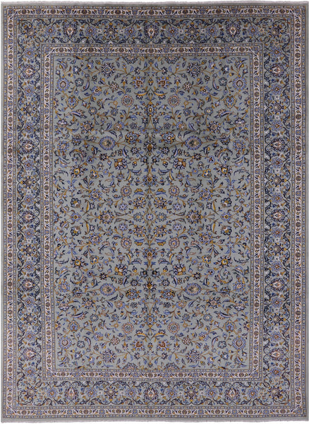 New Authentic Persian Kashan Area Rug - 9' 4" X 12' 8" - Golden Nile