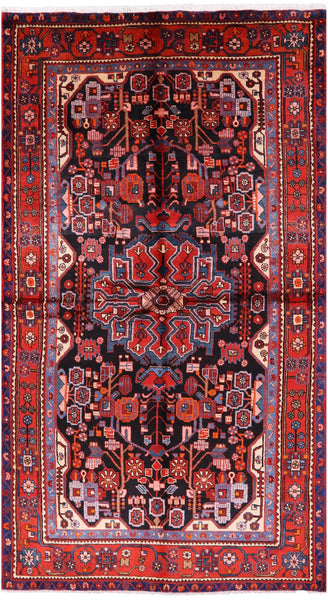 New Handmade Authentic Persian Nahavand Rug - 5' 5" X 9' 11" - Golden Nile