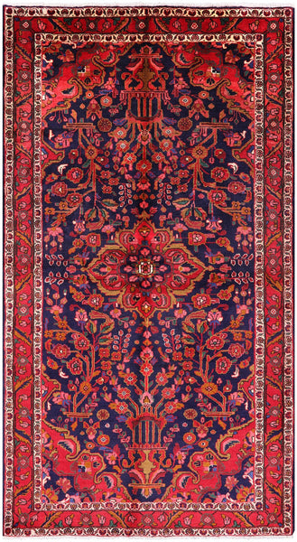 Blue New Authentic Persian Nahavand Rug - 5' 5" X 9' 8" - Golden Nile