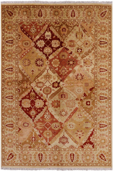 Peshawar Handmade Wool Rug - 6' 2" X 9' 0" - Golden Nile