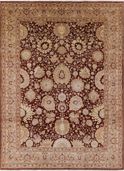 Peshawar Hand Knotted Area Rug - 9' 2" X 12' 7" - Golden Nile