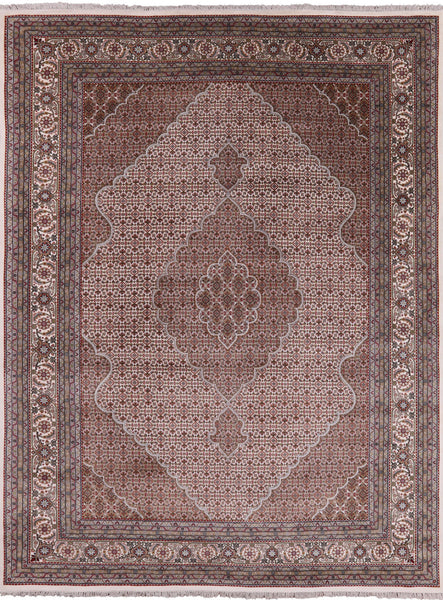 Bijar Hand Knotted Wool & Silk Rug - 9' X 11' 11" - Golden Nile