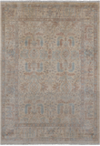 Ivory Turkish Oushak Hand Knotted Wool Rug - 4' 0" X 5' 9"