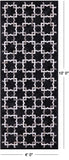 Black Natural Cowhide Hand Stitched Patchwork Runner Rug - 4' 0" X 10' 0" - Golden Nile