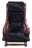 Hair-On Cowhide Handcrafted Reclaimed Wood Chair - Golden Nile