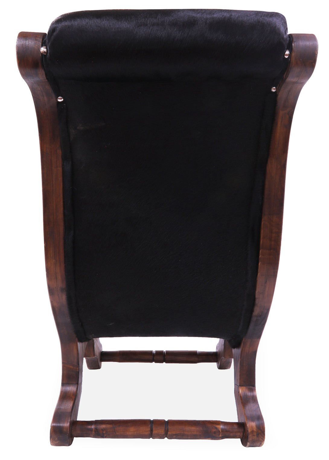 Hair-On Cowhide Handcrafted Reclaimed Wood Chair - Golden Nile