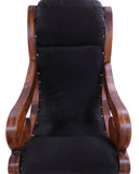 Hair-On Cowhide Handcrafted Reclaimed Wood Chair - Golden Nile