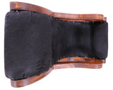 Hair-On Cowhide Handcrafted Reclaimed Wood Chair - Golden Nile