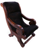 Hair-On Cowhide Handcrafted Reclaimed Wood Chair - Golden Nile