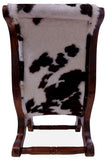 Hair-On Cowhide Handcrafted Reclaimed Wood Chair - Golden Nile