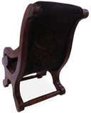 Hair-On Cowhide Handcrafted Reclaimed Wood Chair - Golden Nile