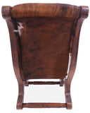 Hair-On Cowhide Handcrafted Reclaimed Wood Chair - Golden Nile