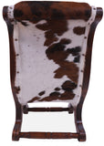 Hair-On Cowhide Handcrafted Reclaimed Wood Chair - Golden Nile