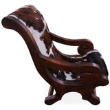 Hair-On Cowhide Handcrafted Reclaimed Wood Chair - Golden Nile