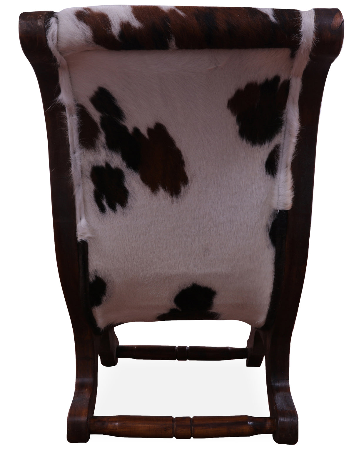 Hair-On Cowhide Handcrafted Reclaimed Wood Chair - Golden Nile