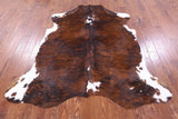 Natural Hair-On Cowhide Rug - 6' 7" X 6' 2" - Golden Nile