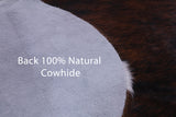 Natural Hair-On Cowhide Rug - 6' 7" X 6' 2" - Golden Nile