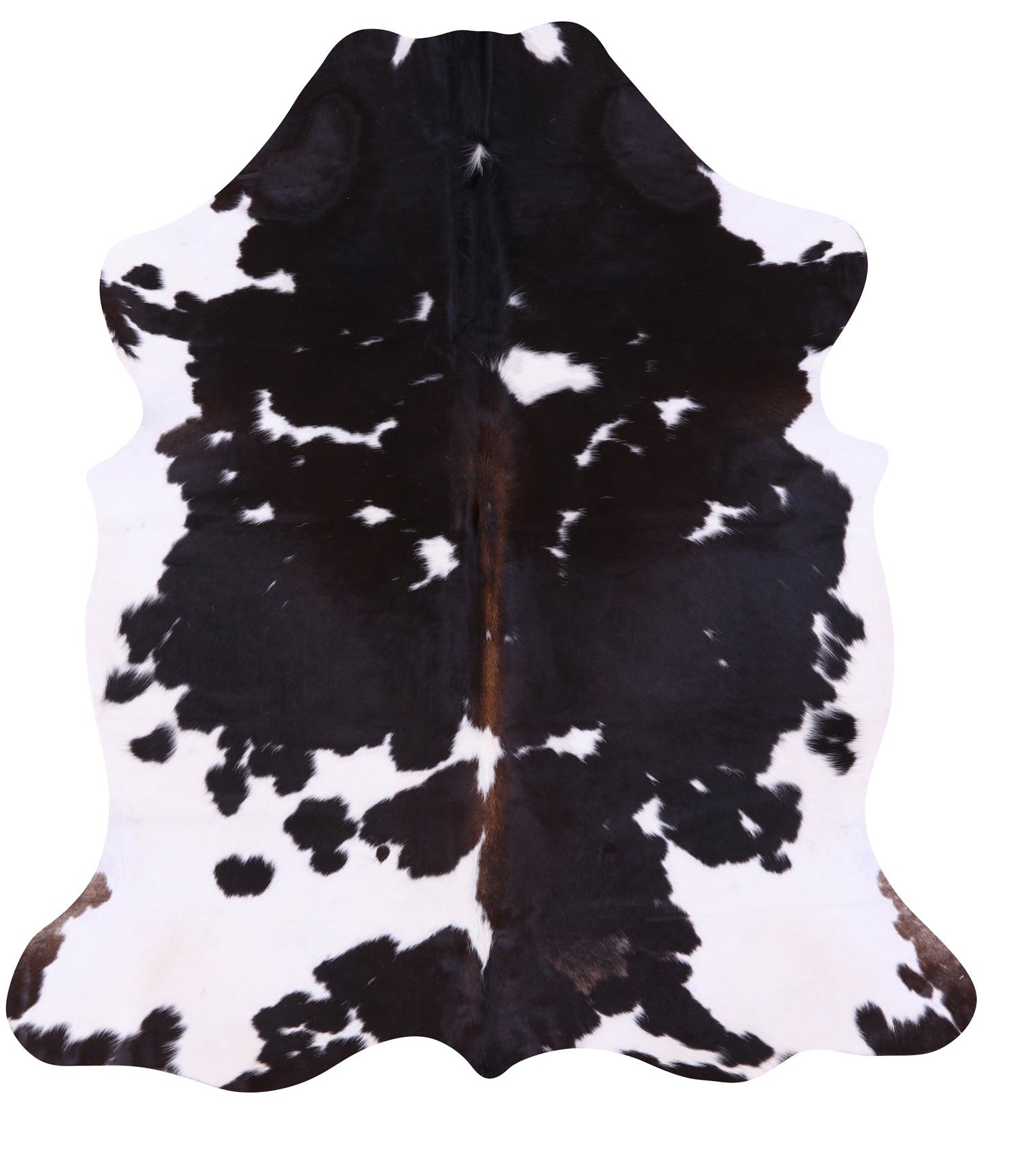 Natural Hair-On Cowhide Rug - 6' 5" X 5' 10" - Golden Nile