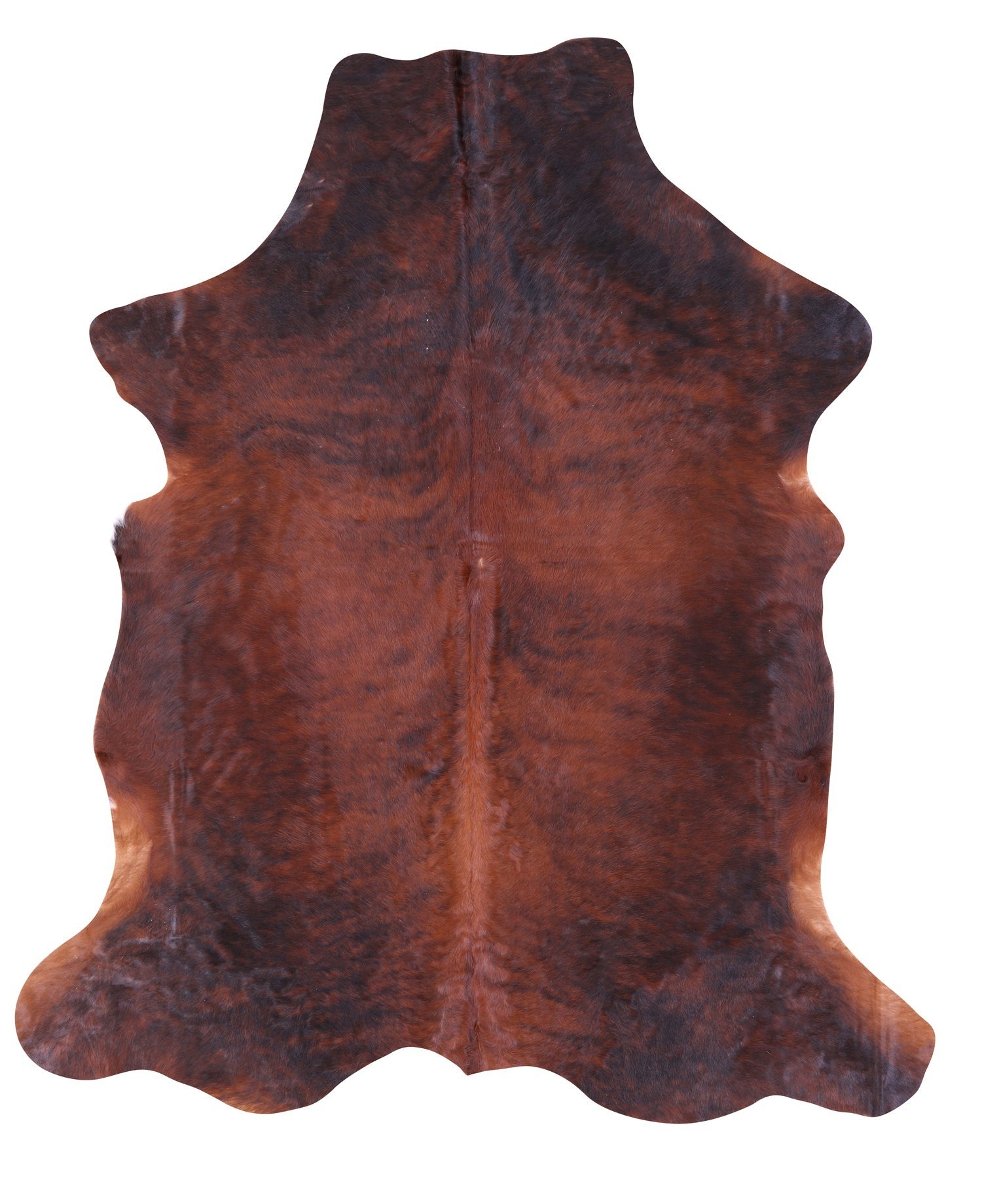 Natural Hair-On Cowhide Rug - 7' 0" X 6' 3" - Golden Nile