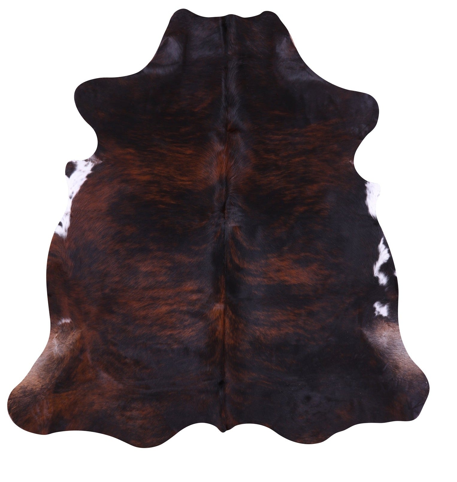 Natural Hair-On Cowhide Rug - 6' 4" X 6' 1" - Golden Nile