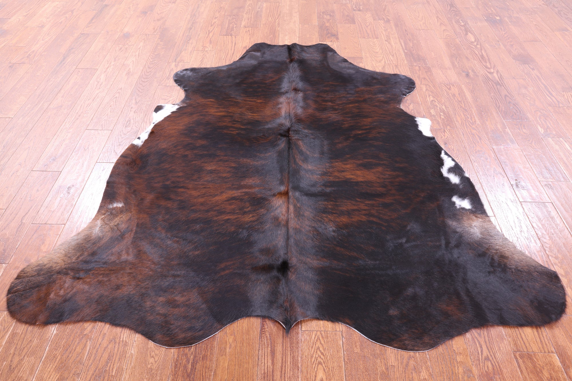 Natural Hair-On Cowhide Rug - 6' 4" X 6' 1" - Golden Nile
