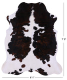Natural Hair-On Cowhide Rug - 7' 5" X 6' 1" - Golden Nile